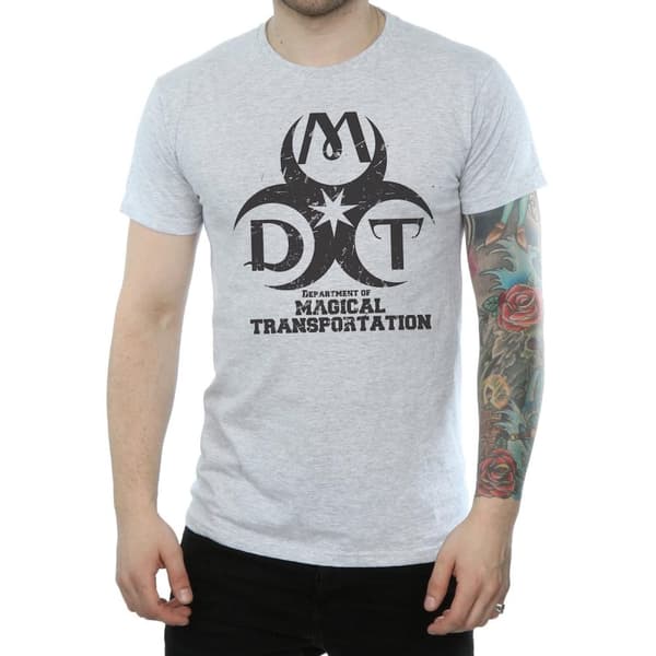 Harry Potter Mens Department Of Magical Transportation Logo T-Shirt
