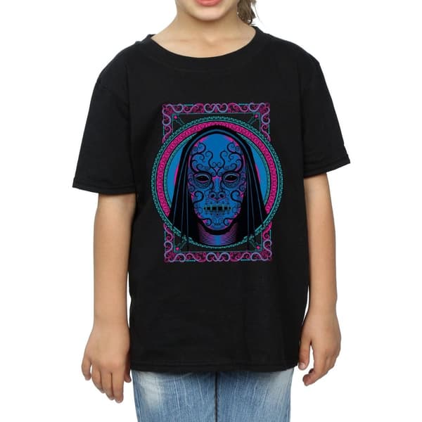 Harry Potter Girls Neon Death Eater Mask Cotton T-Shirt