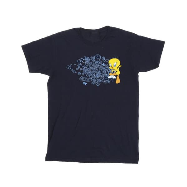 Looney Tunes Girls ACME Doodles Tweety Cotton T-Shirt