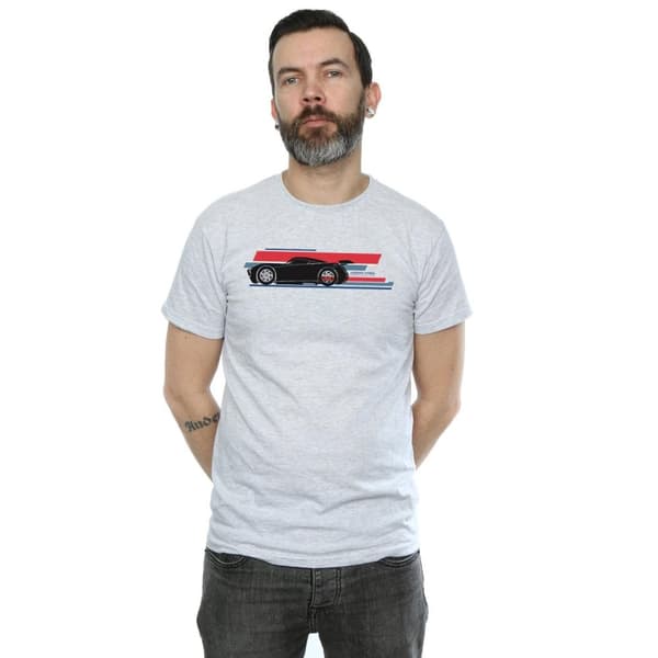 Disney Mens Cars Jackson Storm Stripes T-Shirt