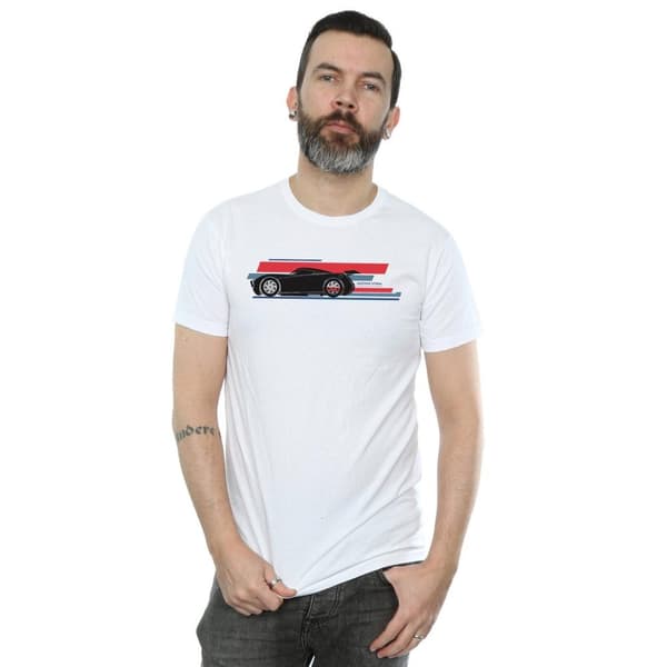 Disney Mens Cars Jackson Storm Stripes T-Shirt