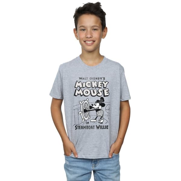 Disney Pojkar Musse Pigg Steamboat Willie T-shirt