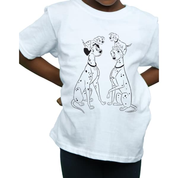 Disney Girls 101 Dalmatians Family Cotton T-Shirt