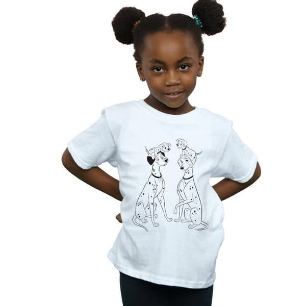Disney Girls 101 Dalmatians Family Cotton T-Shirt
