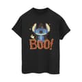 Miniatyrbillede 1 af 3: Disney Womens/Ladies Lilo & Stitch Boo! Cotton Boyfriend T-Shirt
