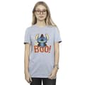 Miniatyrbillede 2 af 3: Disney Womens/Ladies Lilo & Stitch Boo! Cotton Boyfriend T-Shirt