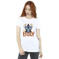 Miniatyrbillede 2 af 3: Disney Womens/Ladies Lilo & Stitch Boo! Cotton Boyfriend T-Shirt