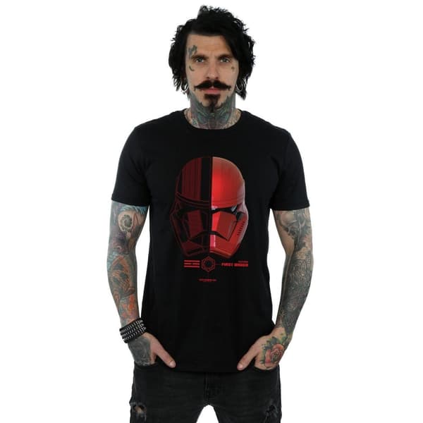 Star Wars: The Rise of Skywalker Mens Star Wars The Rise Of Skywalker Sith Trooper Helmet T-Shirt