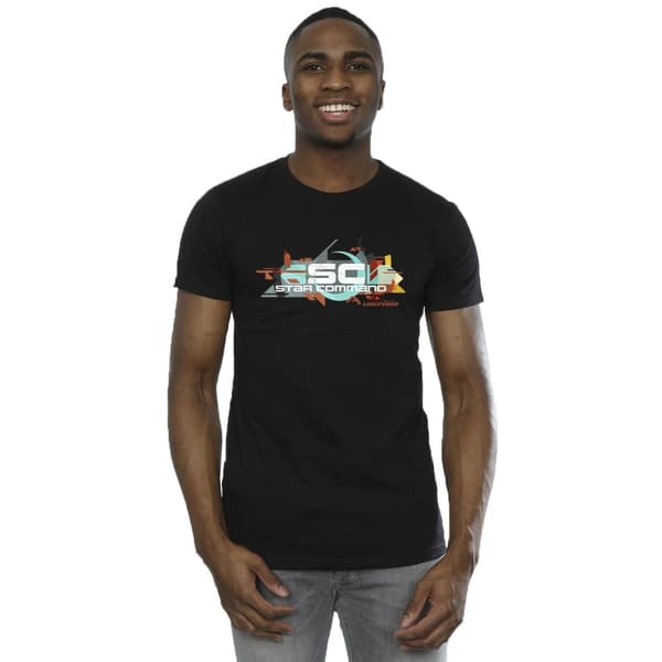 Disney Mens Lightyear Star Command Graphic Title T-Shirt