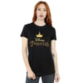 Miniatyrbillede 2 af 3: Disney Womens/Ladies Princess Crown Logo Cotton Boyfriend T-Shirt