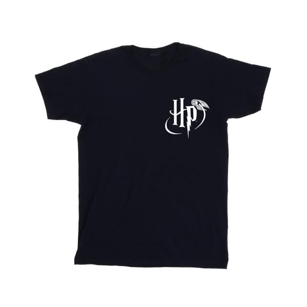 Harry Potter Mens Logo Pocket T-Shirt Navy Blue 4XL