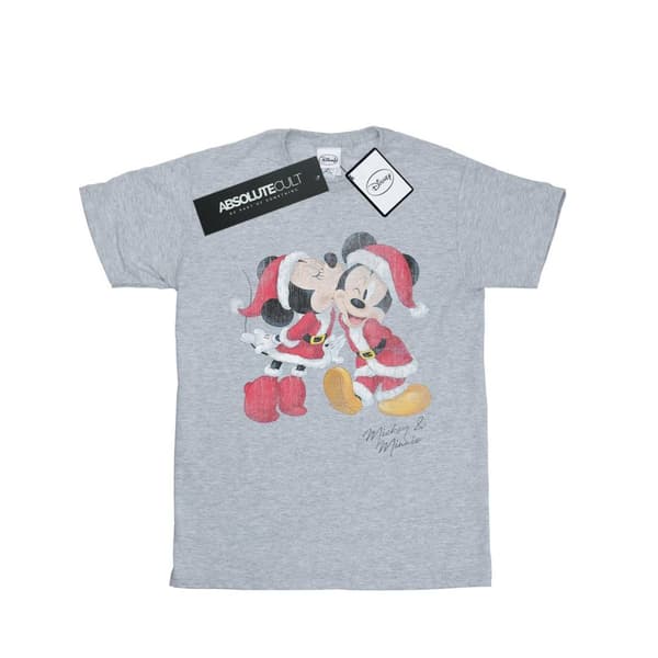 Disney Mickey And Minnie Christmas Kiss T-shirt för pojkar