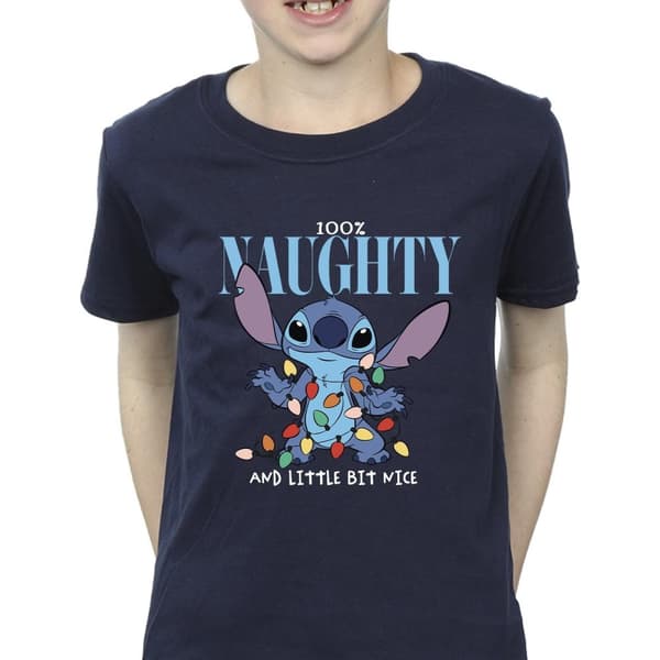 Disney Boys Lilo & Stitch Naughty & Nice T-Shirt