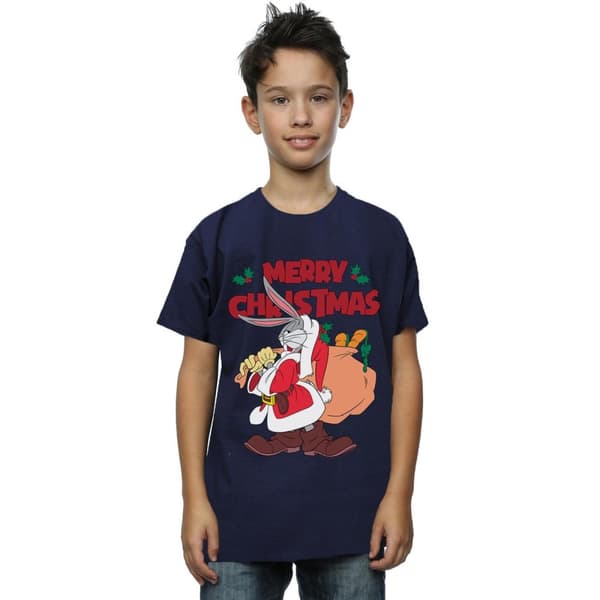 Looney Tunes Boys Santa Bugs Bunny T-Shirt