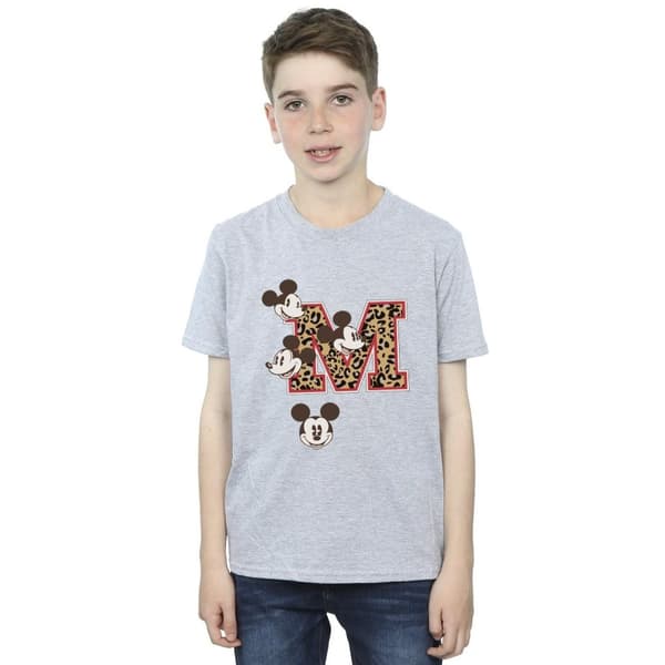 Disney Boys Mickey Mouse M Faces T-Shirt