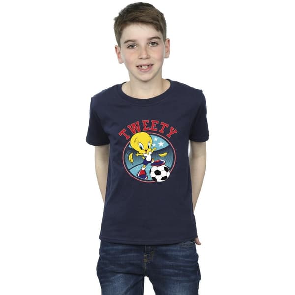 Looney Tunes Tweety Football Circle T-shirt för pojkar