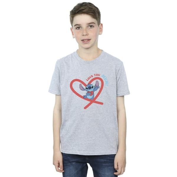 Disney Boys Lilo & Stitch Love You Mum T-Shirt