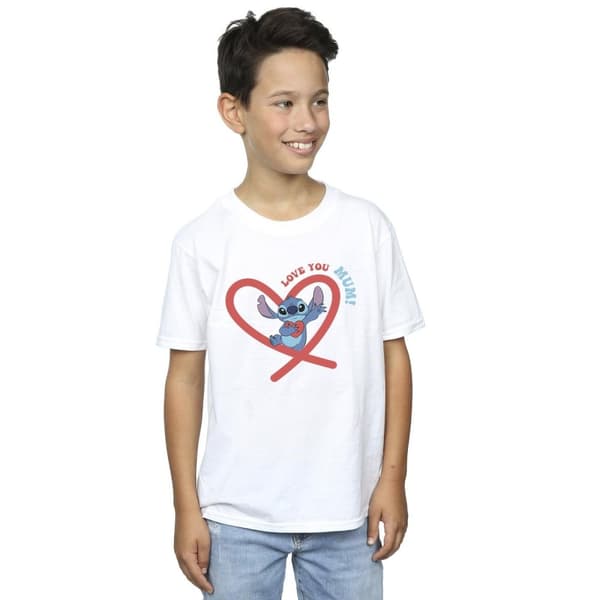 Disney Boys Lilo & Stitch Love You Mum T-Shirt
