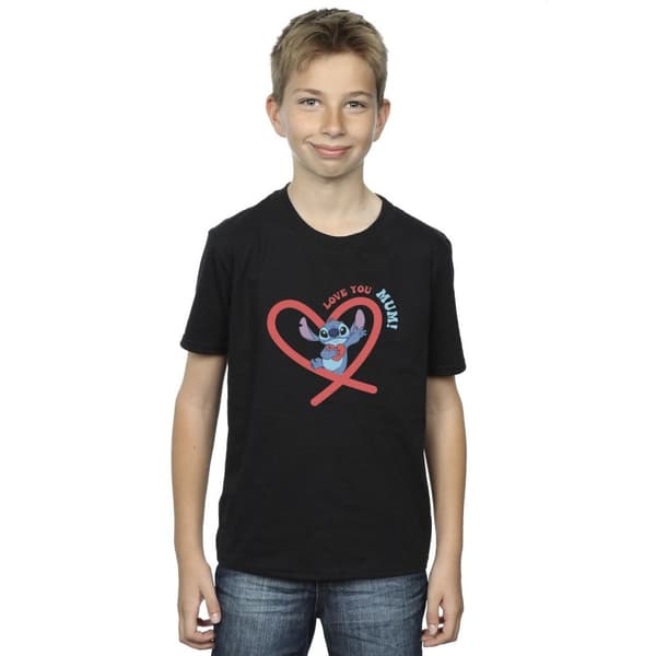 Disney Lilo & Stitch Love You Mum - T-shirt för pojkar