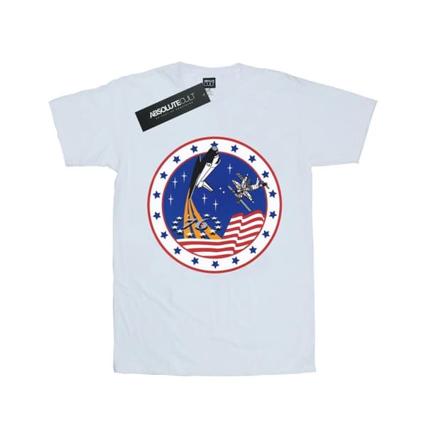 NASA Womens/Ladies Classic Rocket 76 Cotton Boyfriend T-Shirt