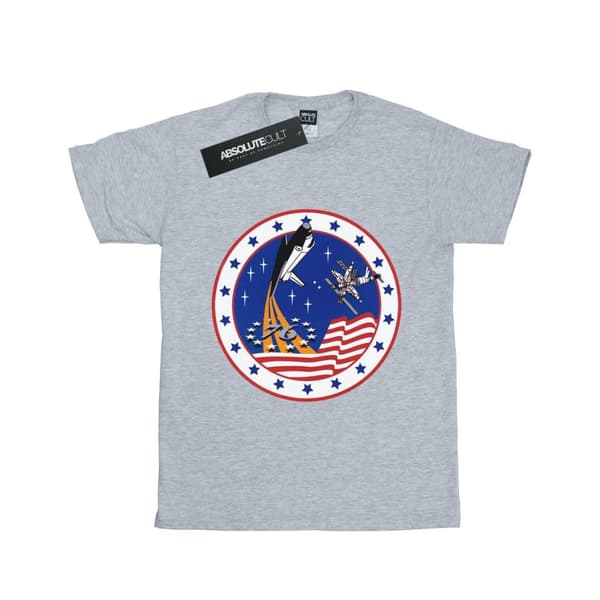 NASA Womens/Ladies Classic Rocket 76 Cotton Boyfriend T-Shirt