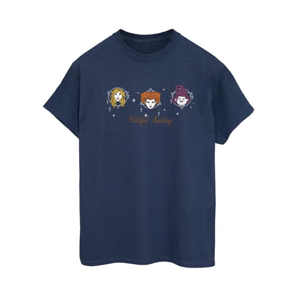 Disney Womens/Ladies Hocus Pocus Witchful Thinking Cotton Boyfriend T-Shirt