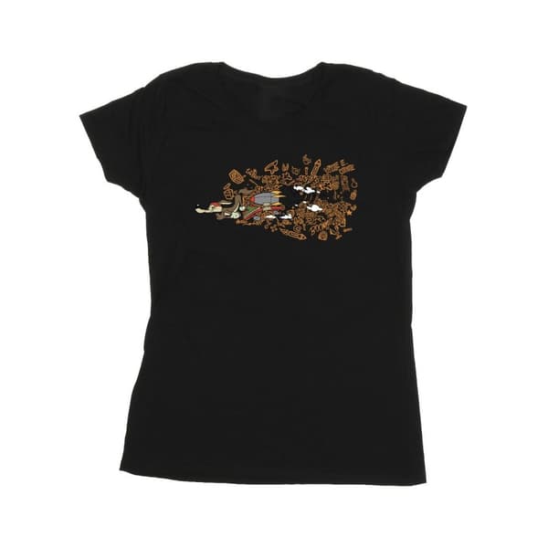 Looney Tunes Womens/Ladies ACME Doodles Wile E Coyote Cotton T-Shirt