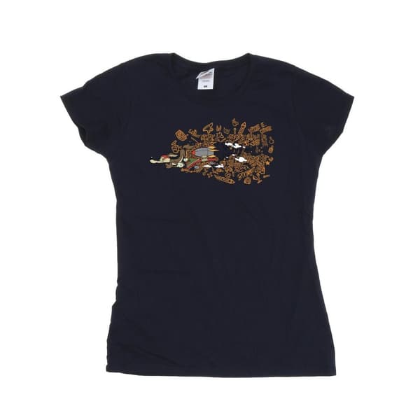 Looney Tunes Womens/Ladies ACME Doodles Wile E Coyote Cotton T-Shirt