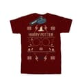 Miniatyrbilde 1 av 3: Harry Potter Girls Christmas Pattern Cotton T-Shirt