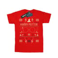 Miniatyrbillede 1 af 3: Harry Potter Girls Christmas Pattern Cotton T-Shirt