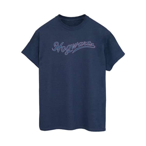Harry Potter Dam/Tjej Hogwarts Writing Boyfriend-T-shirt i bomull