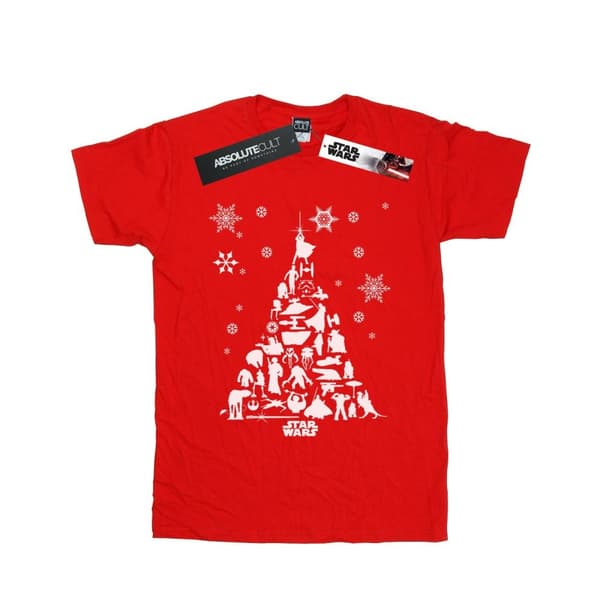 Star Wars Girls Christmas Tree Cotton T-Shirt