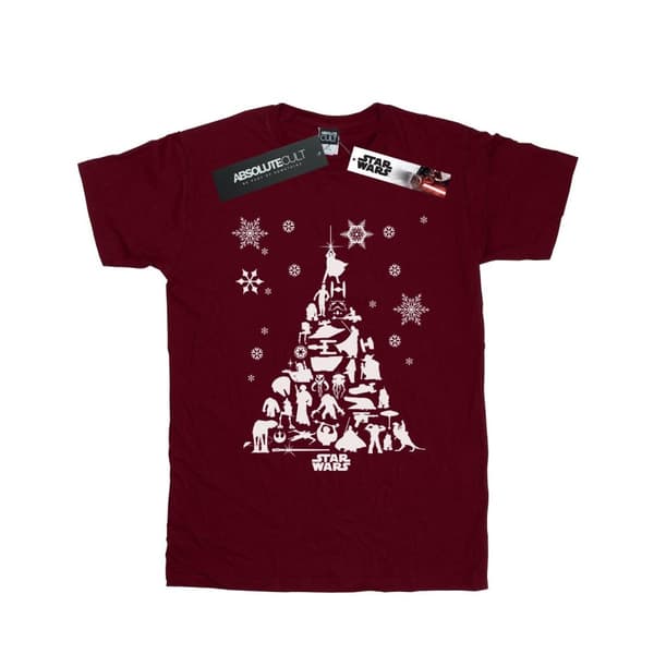 Star Wars Girls Christmas Tree Cotton T-Shirt