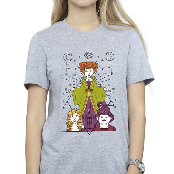 Disney Womens/Ladies Hocus Pocus Candle Cotton Boyfriend T-Shirt