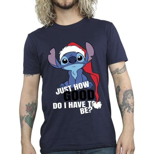 Disney Mens Lilo & Stitch Just How Good T-Shirt