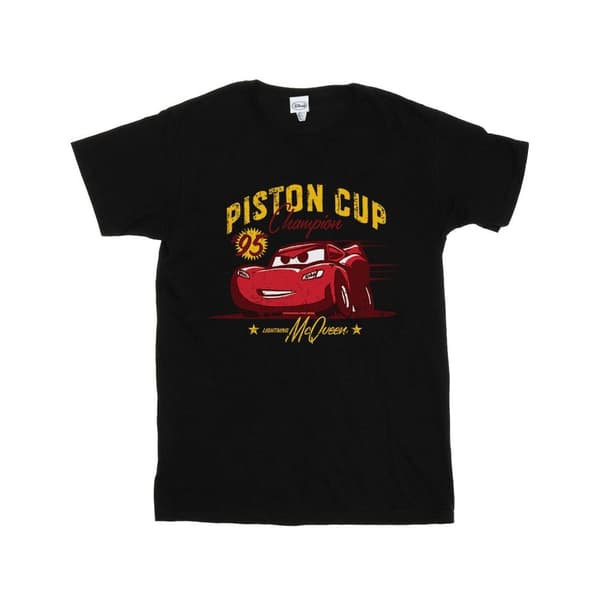 Disney Dam/Tjej Cars Piston Cup Champion Boyfriend T-shirt i bomull