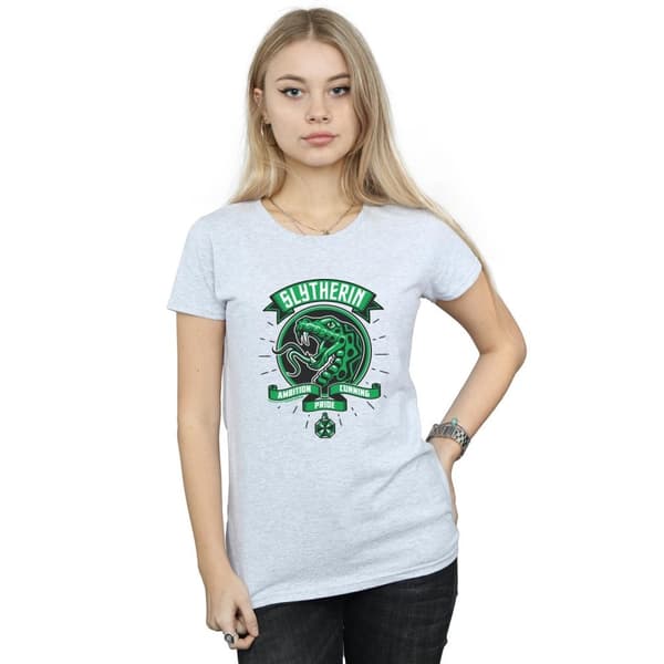 Harry Potter Womens/Ladies Slytherin Toon Crest Cotton T-Shirt