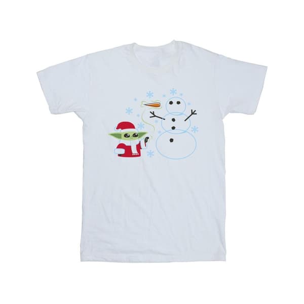 Star Wars The Mandalorian Vinter-T-shirt med Yoda för pojkar