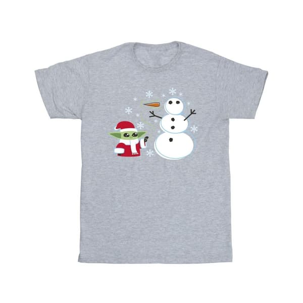 Star Wars The Mandalorian Vinter-T-shirt med Yoda för pojkar