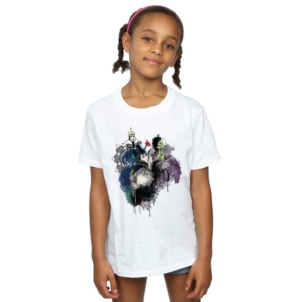 Disney T-shirt i bomull med skämtteckningar för flickor