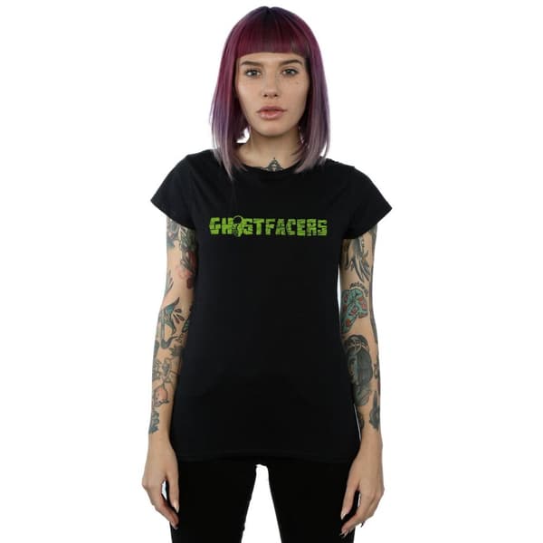 Supernatural T-shirt i bomull med Ghostfacers-logga, dam/dam
