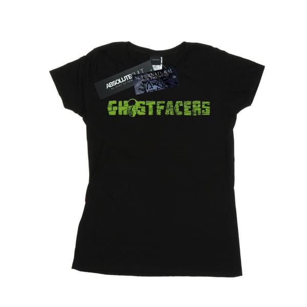 Supernatural T-shirt i bomull med Ghostfacers-logga, dam/dam