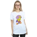 Miniatyrbild 2 av 3: Looney Tunes Dam/Tjej Tweety Pie Hip Hop Bomull Boyfriend T-shirt