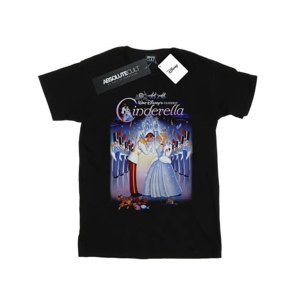 Disney Dam/kvinnor Cinderella Collage Poster Boyfriend T-shirt i bomull