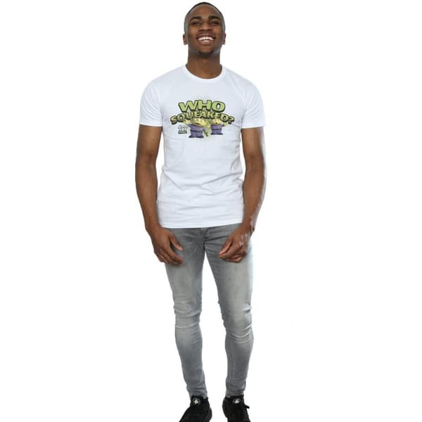 Disney Mens Toy Story Who Squeaked? T-Shirt