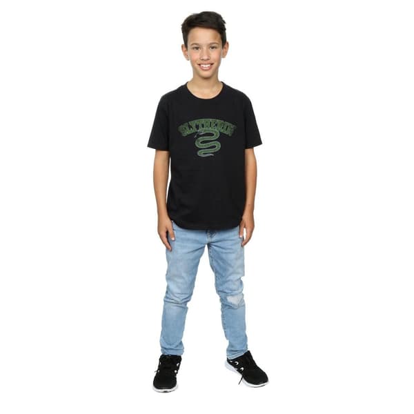 Harry Potter Boys Slytherin Sport Emblem T-Shirt