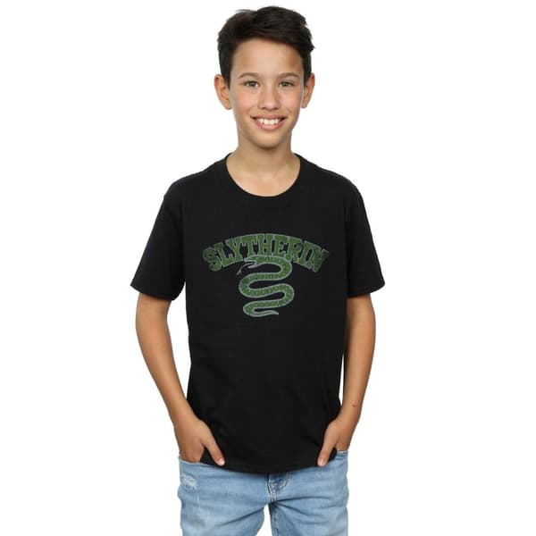 Harry Potter Boys Slytherin Sport Emblem T-Shirt