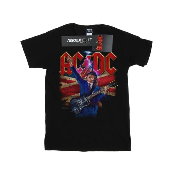 AC/DC Mens Angus Union Flag Lightning T-Shirt | CDON