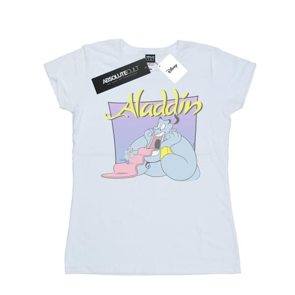 Disney Womens/Ladies Aladdin Genie Wishing Dude Cotton T-Shirt