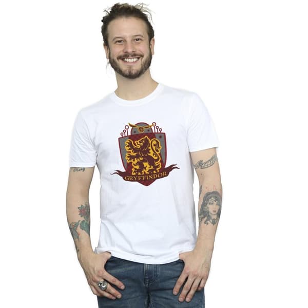 Harry Potter Mens Gryffindor Chest Badge T-Shirt